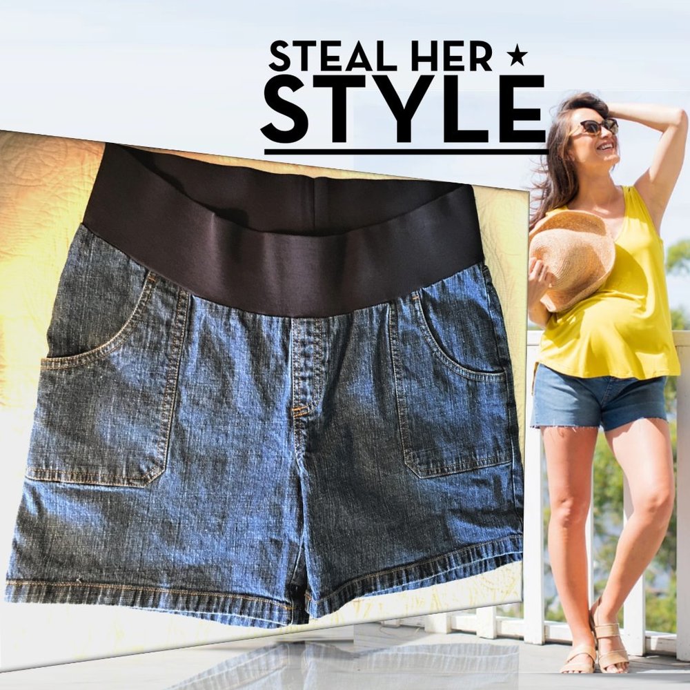 DUO MATERNITY Denim Shorts - Medium